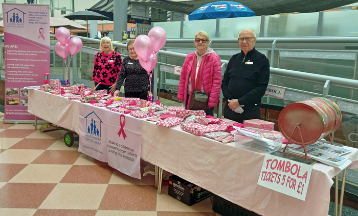 Idlewells tombola and awareness stand