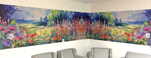 New mural in the Amazon Lounge